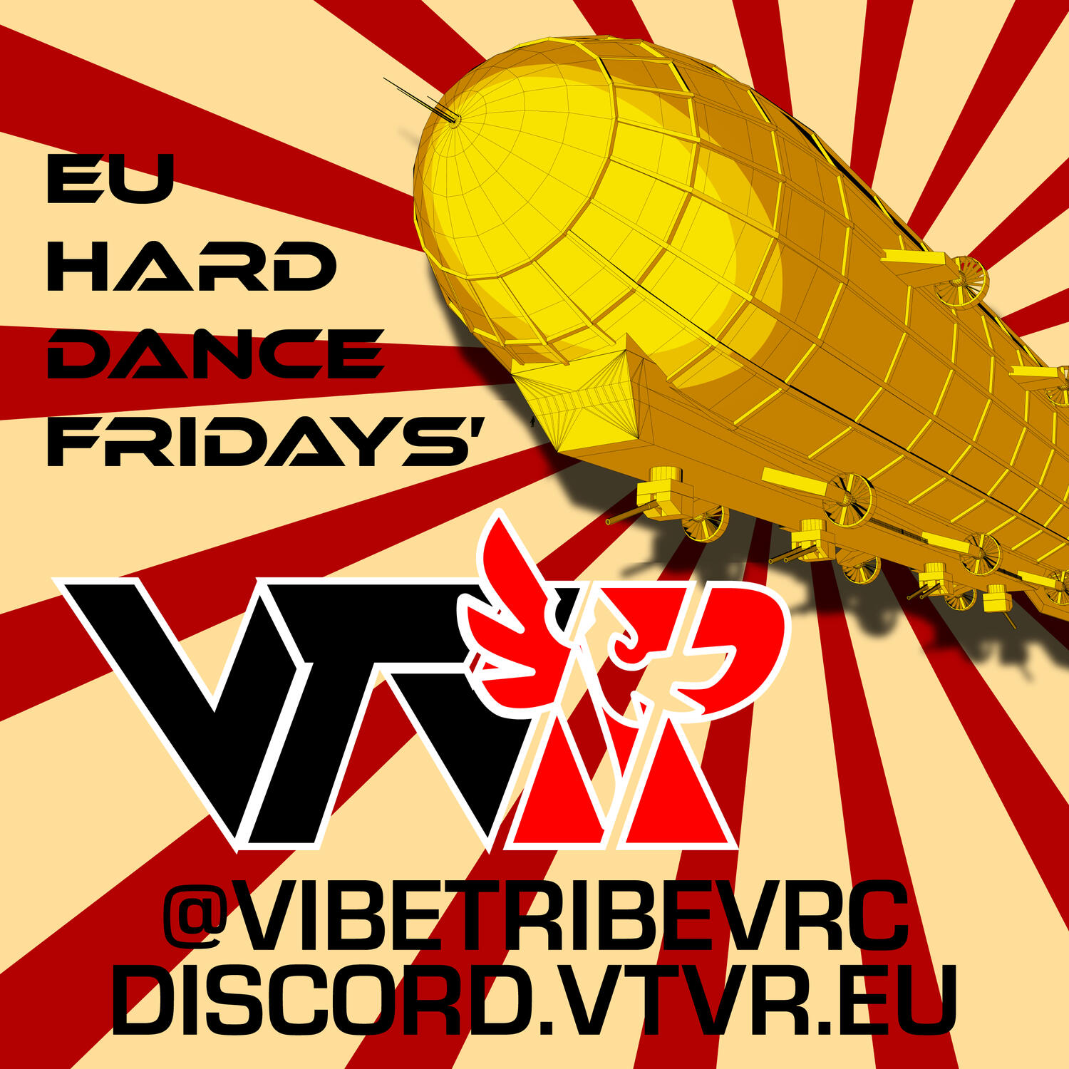 Vibe Tribe VRChat Rave Poster